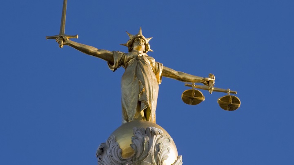 Scales of Justice, Old Bailey, London