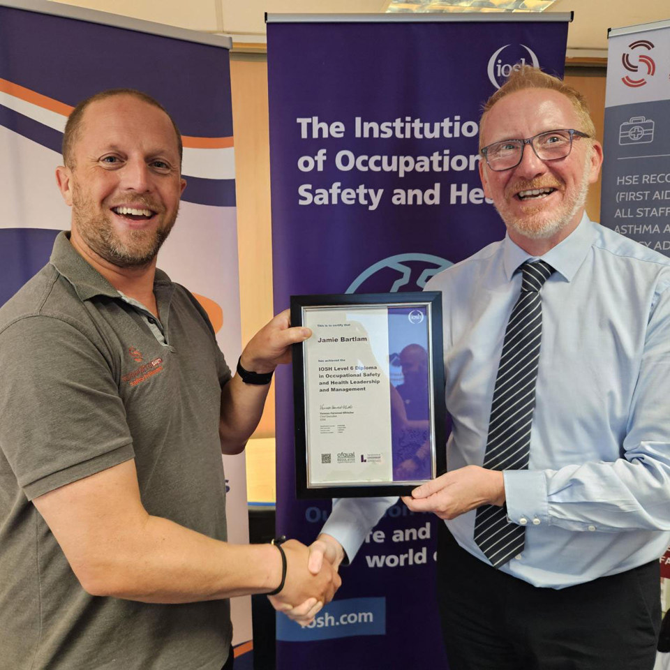Jamie Bartlam, IOSH Diploma Graduate