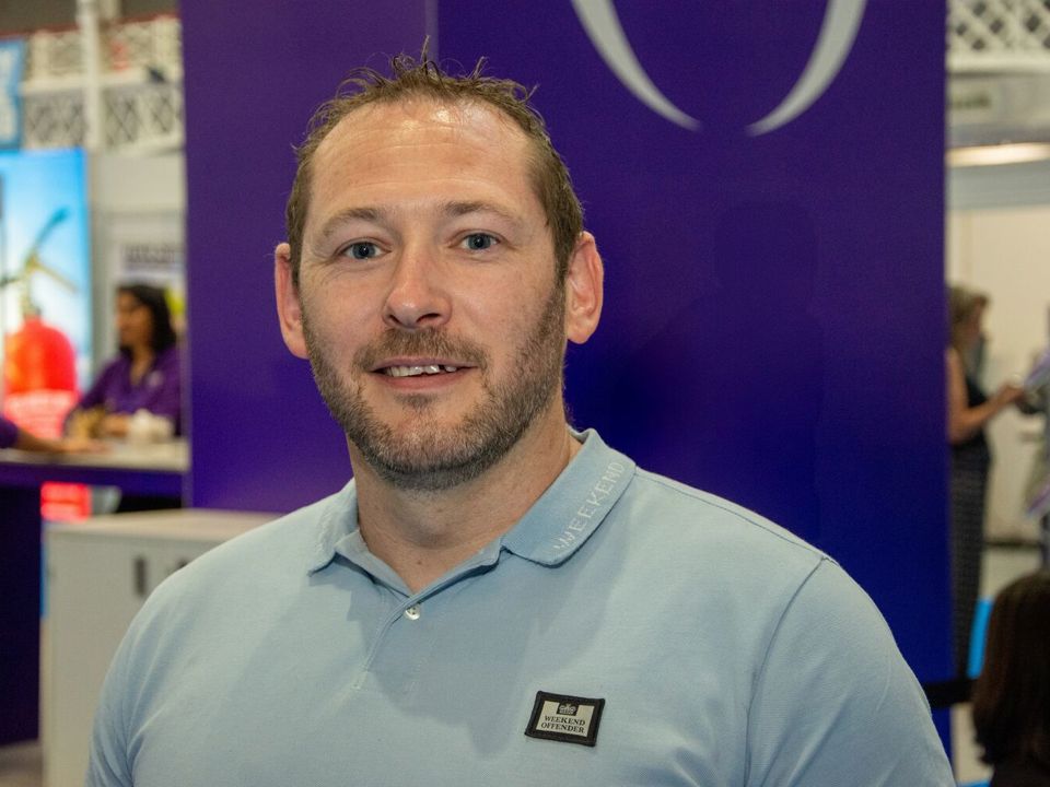 Shane Davies at a health and safety conference in London