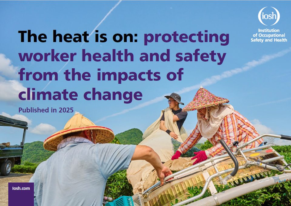 Image of the 'the heat is on' whitepaper cover with images of Asian farmers picking tea leaves